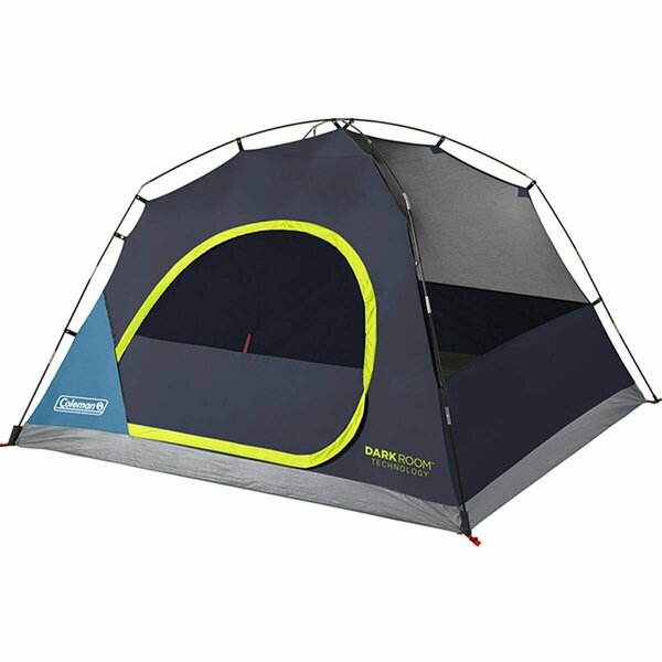 Coleman 4-Person Dark Room Skydome Tent, Blue 102720